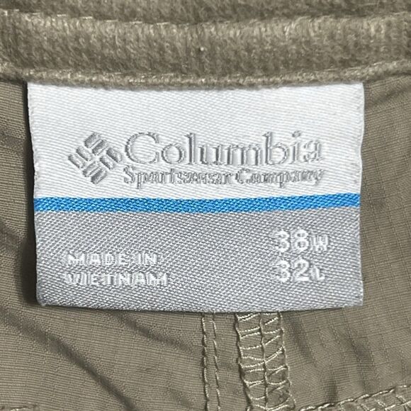 Columbia Sportswear Shorts Men's 36 TAG 38 Tan Rip Stop Casual Outdoors Hiking - Picture 3 of 16